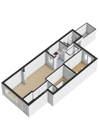 Floorplan - Albatrosstraat 27, 3582 ET Utrecht